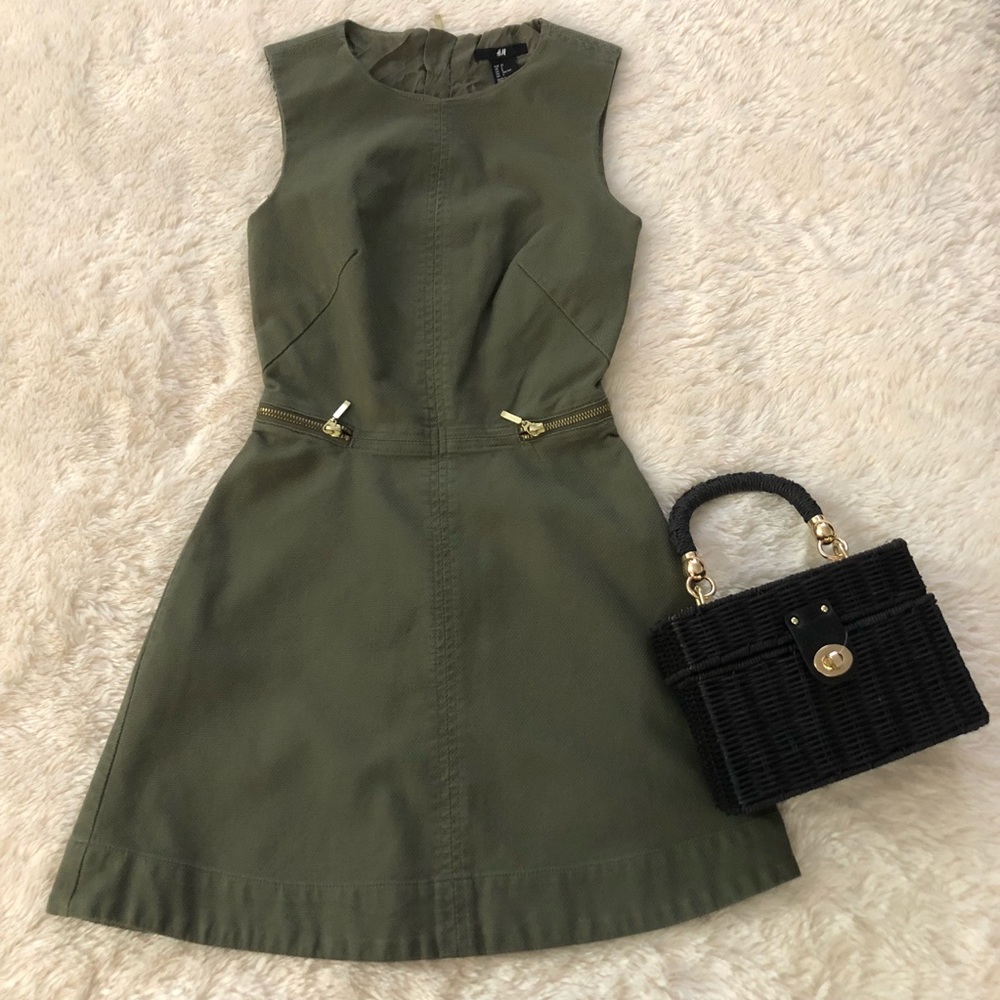 Olive green dress